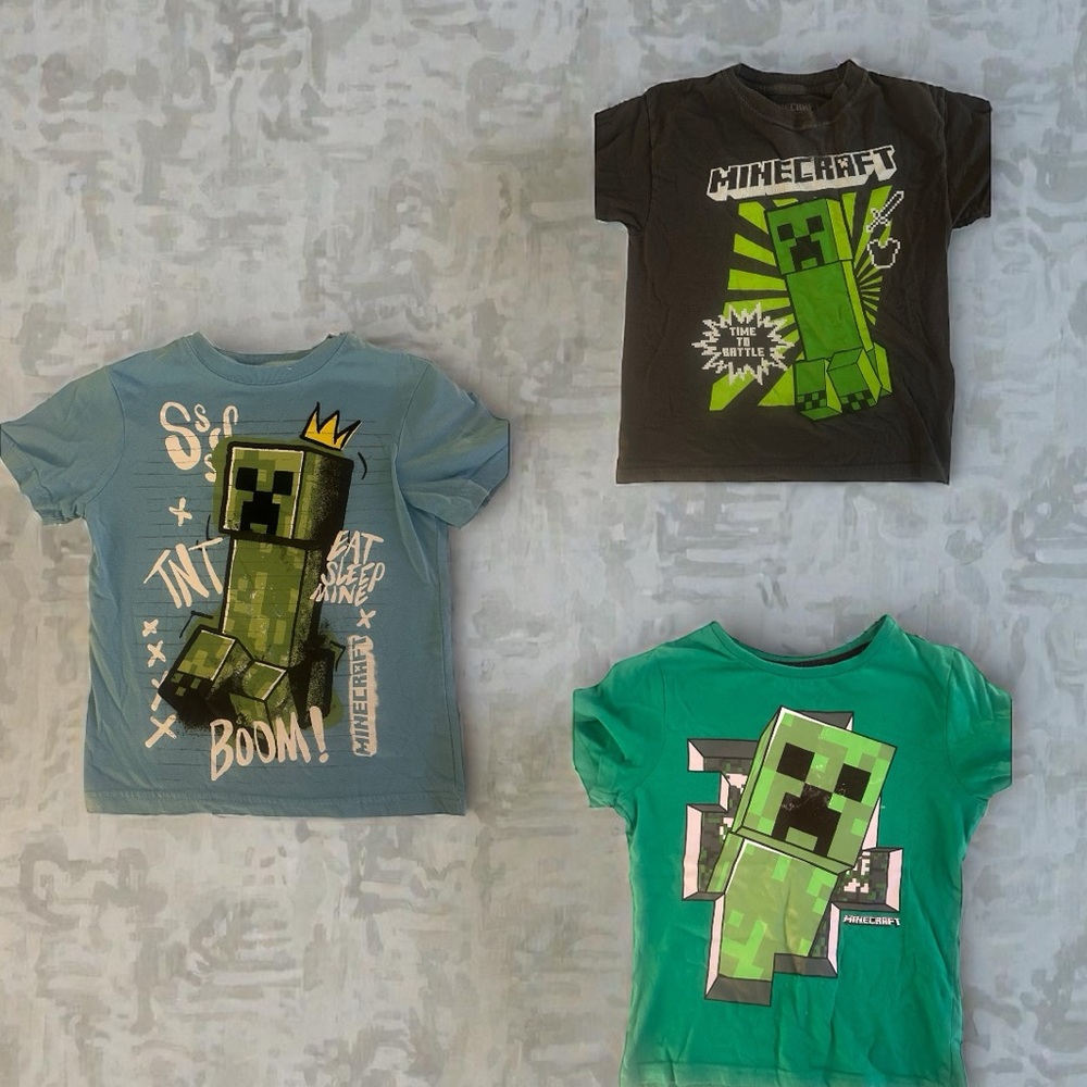 Kids T-Shirt Set - Green, Blue, Black